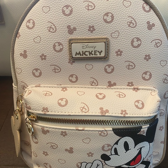 Primark Disney Mickey Mouse Faux Leather Backpack (small) - NEW - Picture 3 of 13